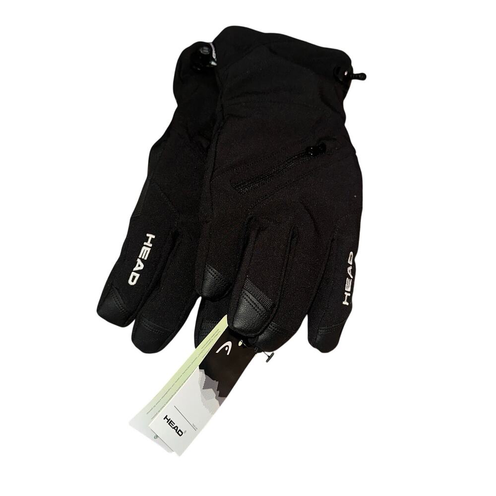 HEAD Gloves Mens Small Black Hybrid Waterproof Ski Snowboard Winter NEW